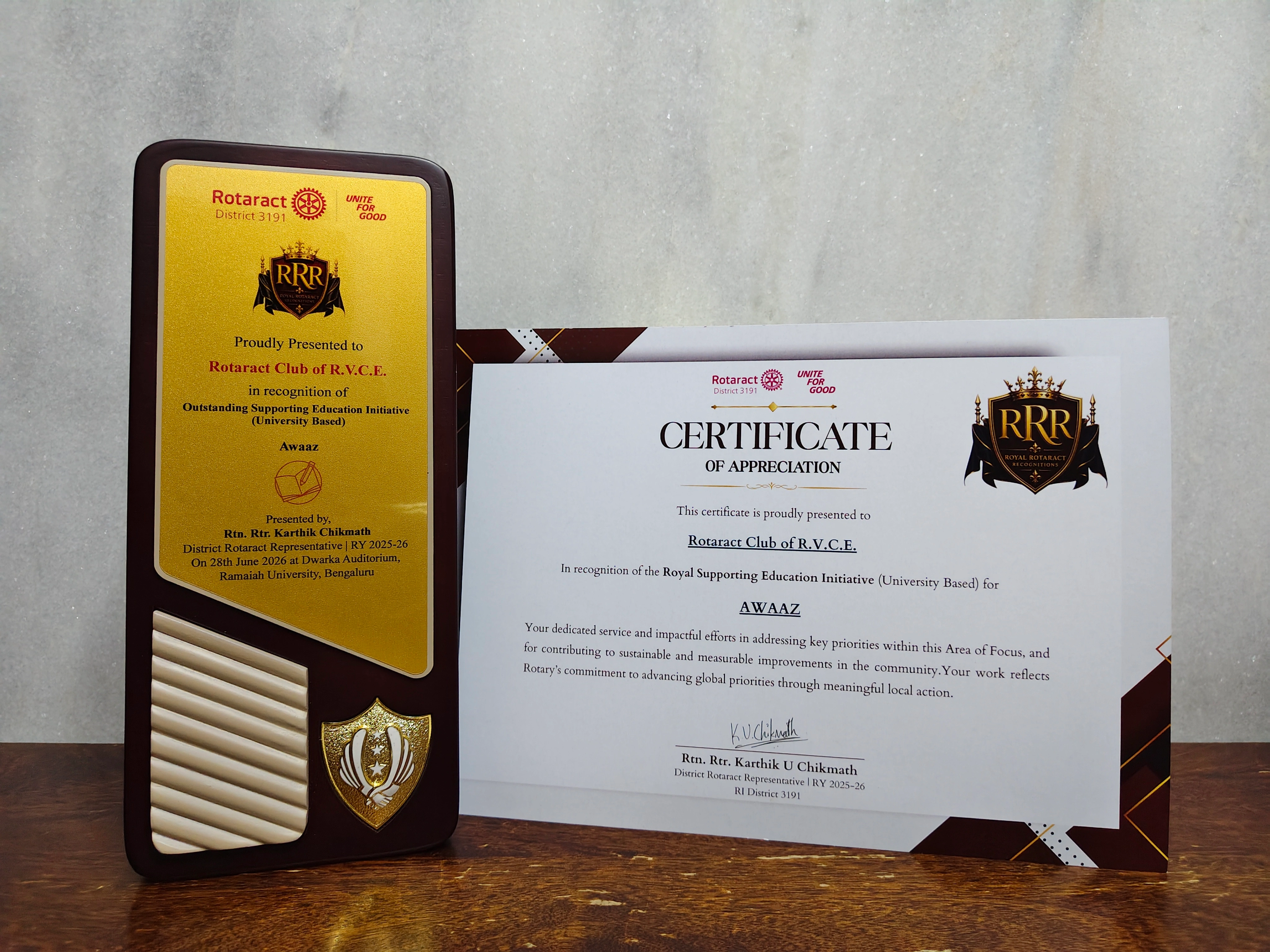 Club Service Award
